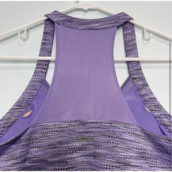 Mondetta Athletic Racerback Dress Purple Womens Sz Medium Built in Bra MPG - Picture 4 of 10